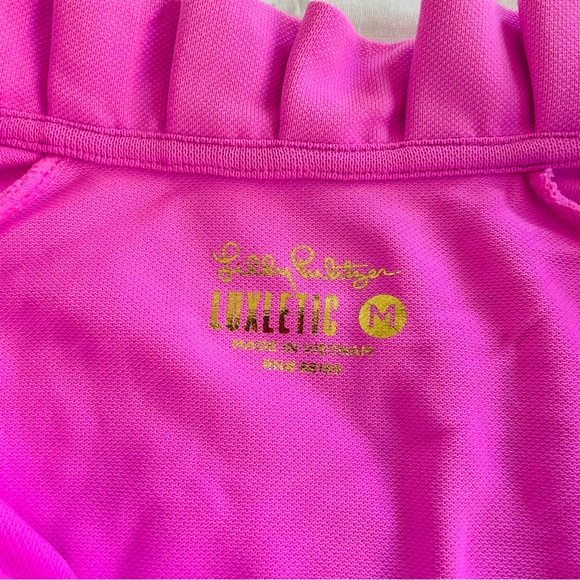 Lilly Pulitzer Women’s Pink Long Sleeve UPF+ Luxletic Hutton Polo - Picture 9 of 10